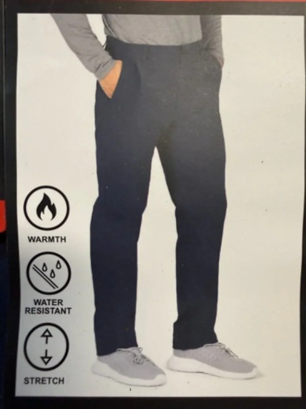 GERRY Men’s Fleece Lined Pant Size 34X32 In Navy - Picture 4 of 5
